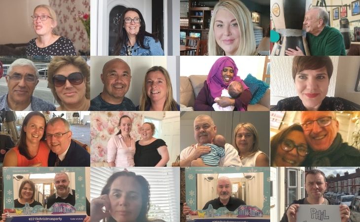 collage of foster carers