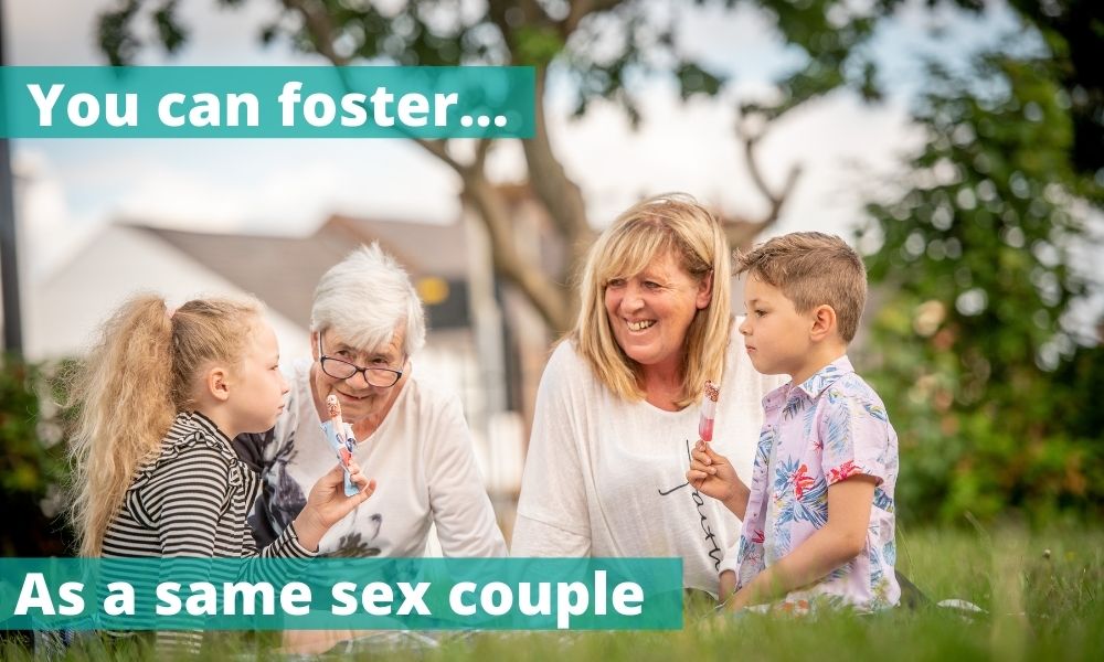 You can foster as a same sex couple