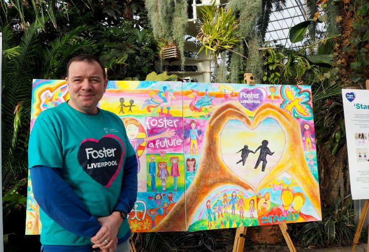 Fostering Phil with Stand By Me Artwork in the Palm House