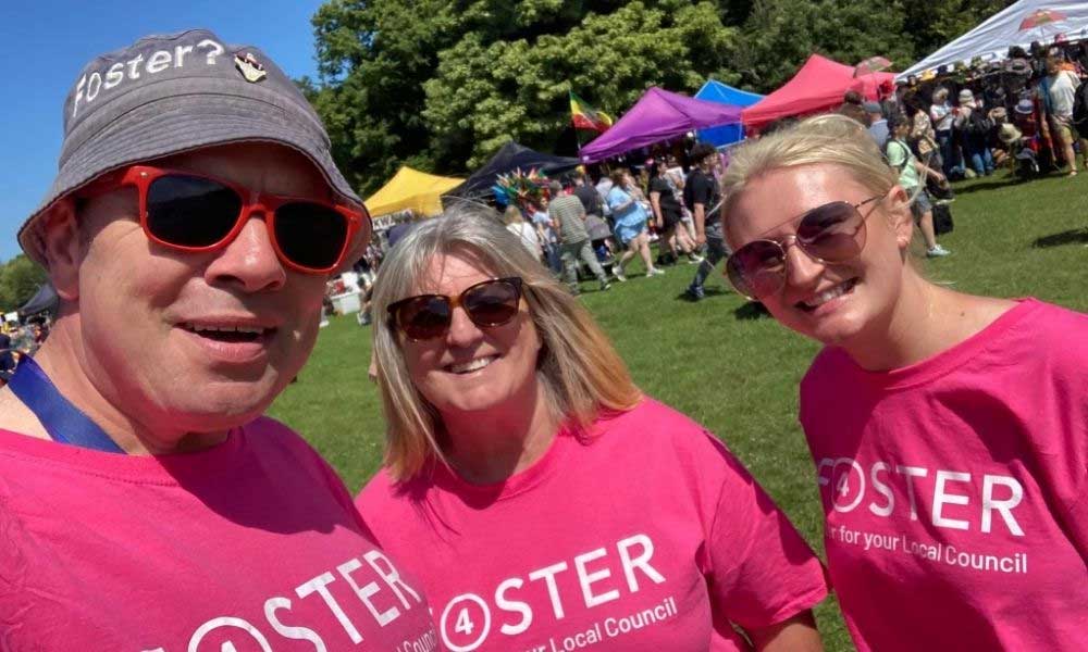 Foster 4 Liverpool City Council team at outdoor event